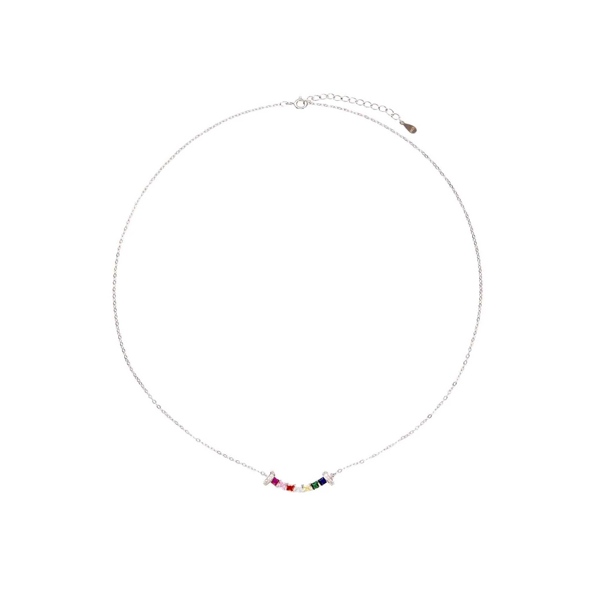 InnerLight 925 Sterling Silver & Rainbow Zircon Pendant