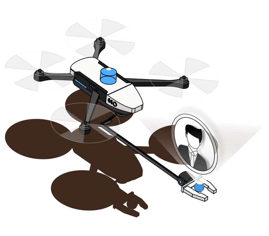 Outtake drone identifying executive impersonation activity