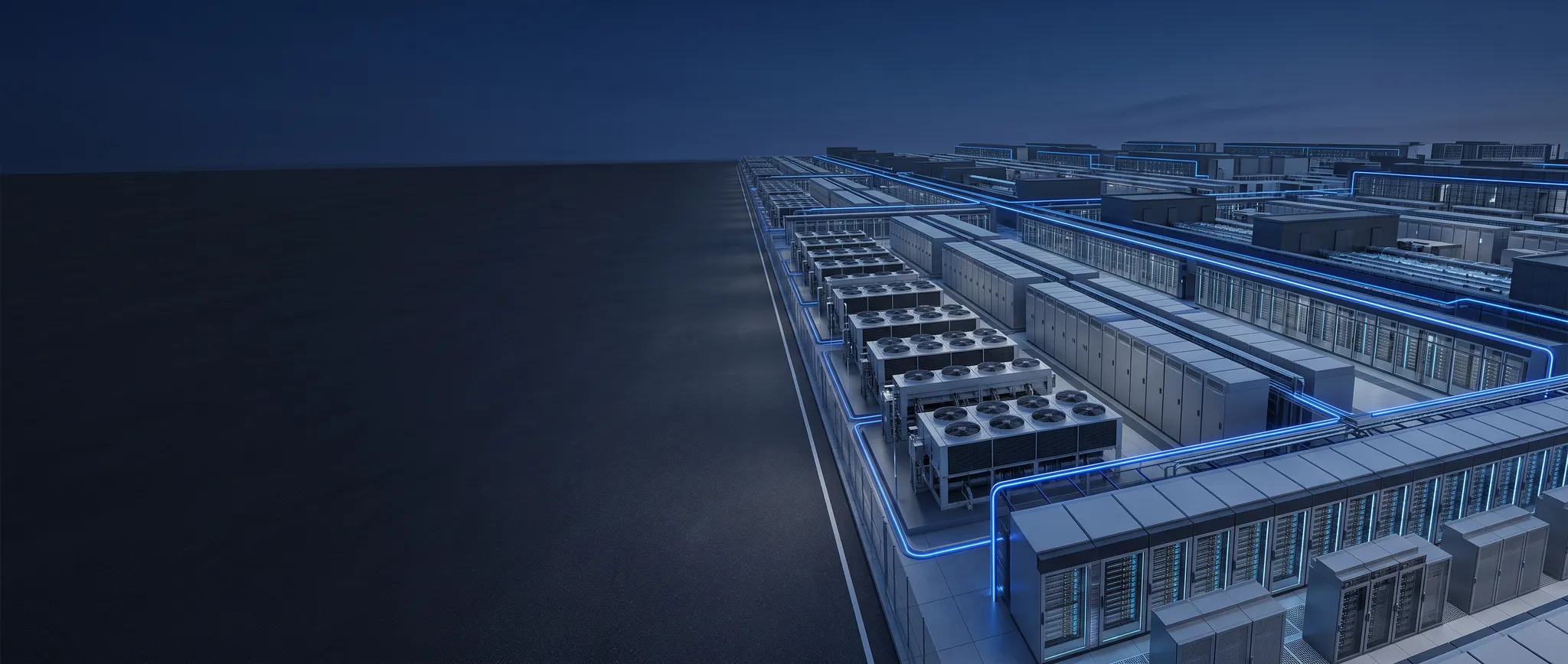 Hyperscale AWS and Azure cloud infrastructure campus for global workloads