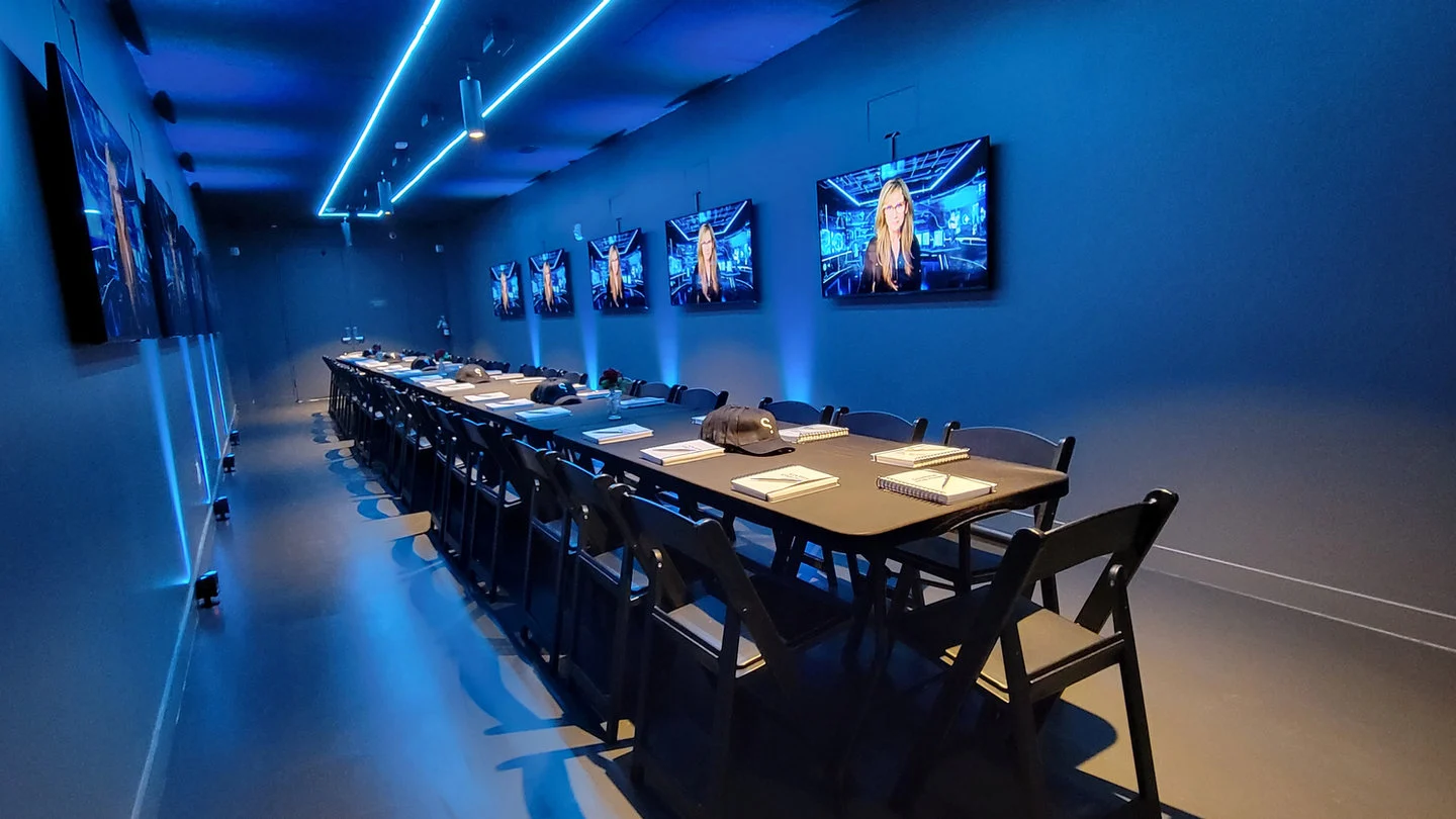 The Bunker set up for a conference