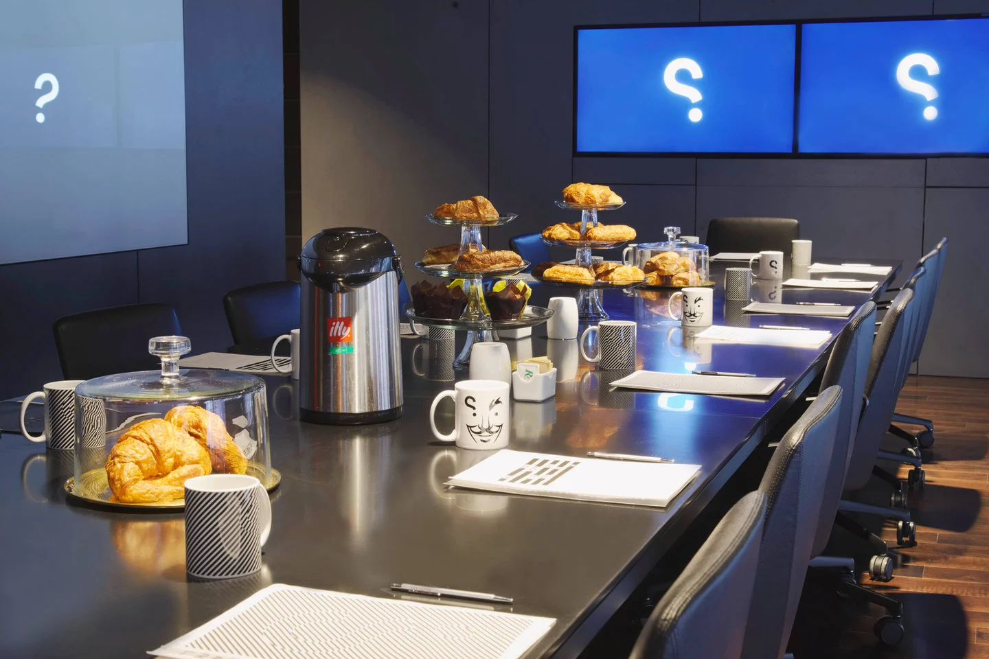 The Situation Room laid out for a coffee break