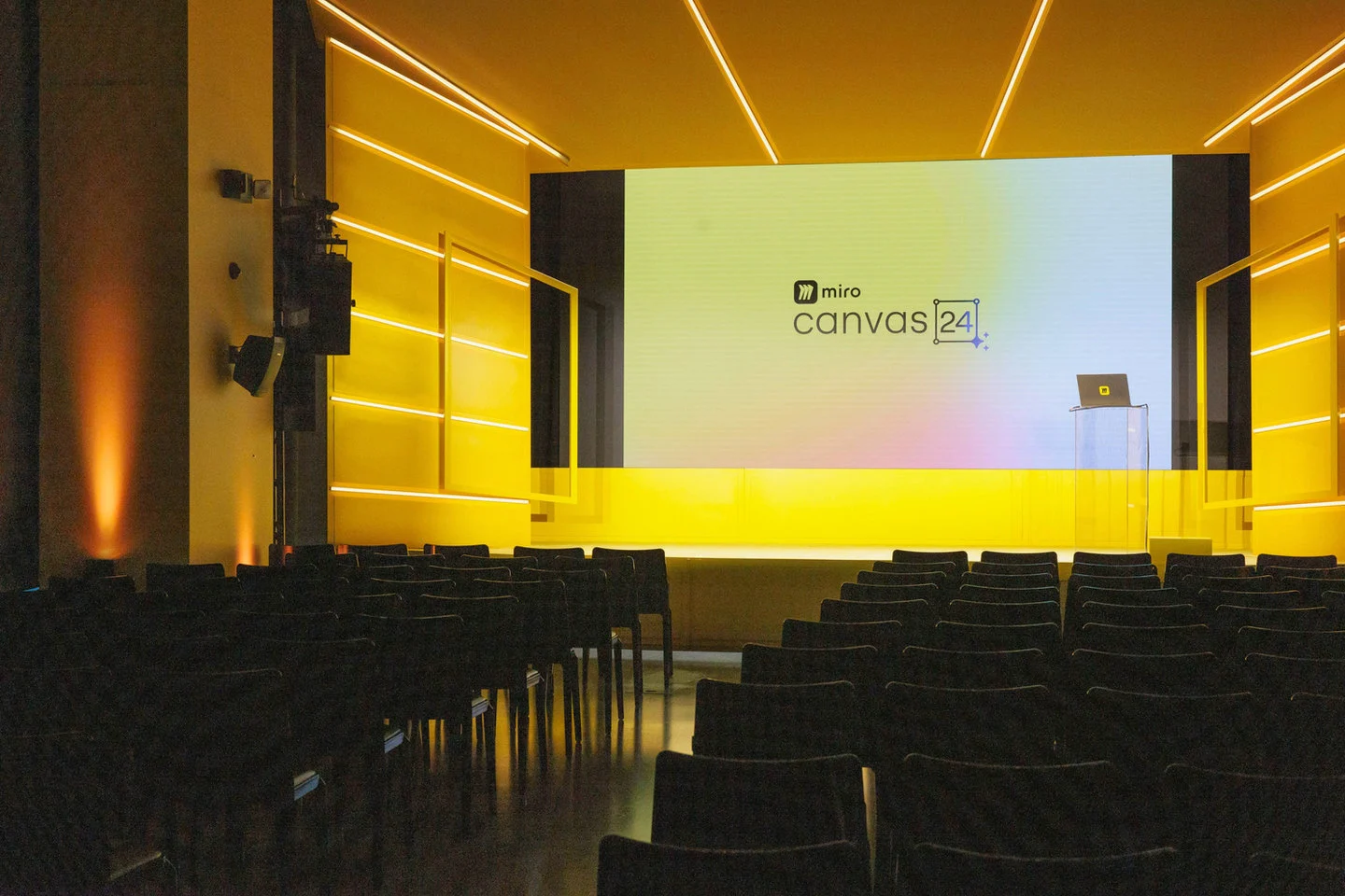 Miro conference stage at a full venue buyout