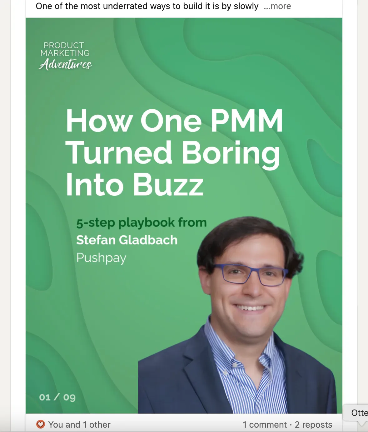 Opening cover of the Pushpay carousel
