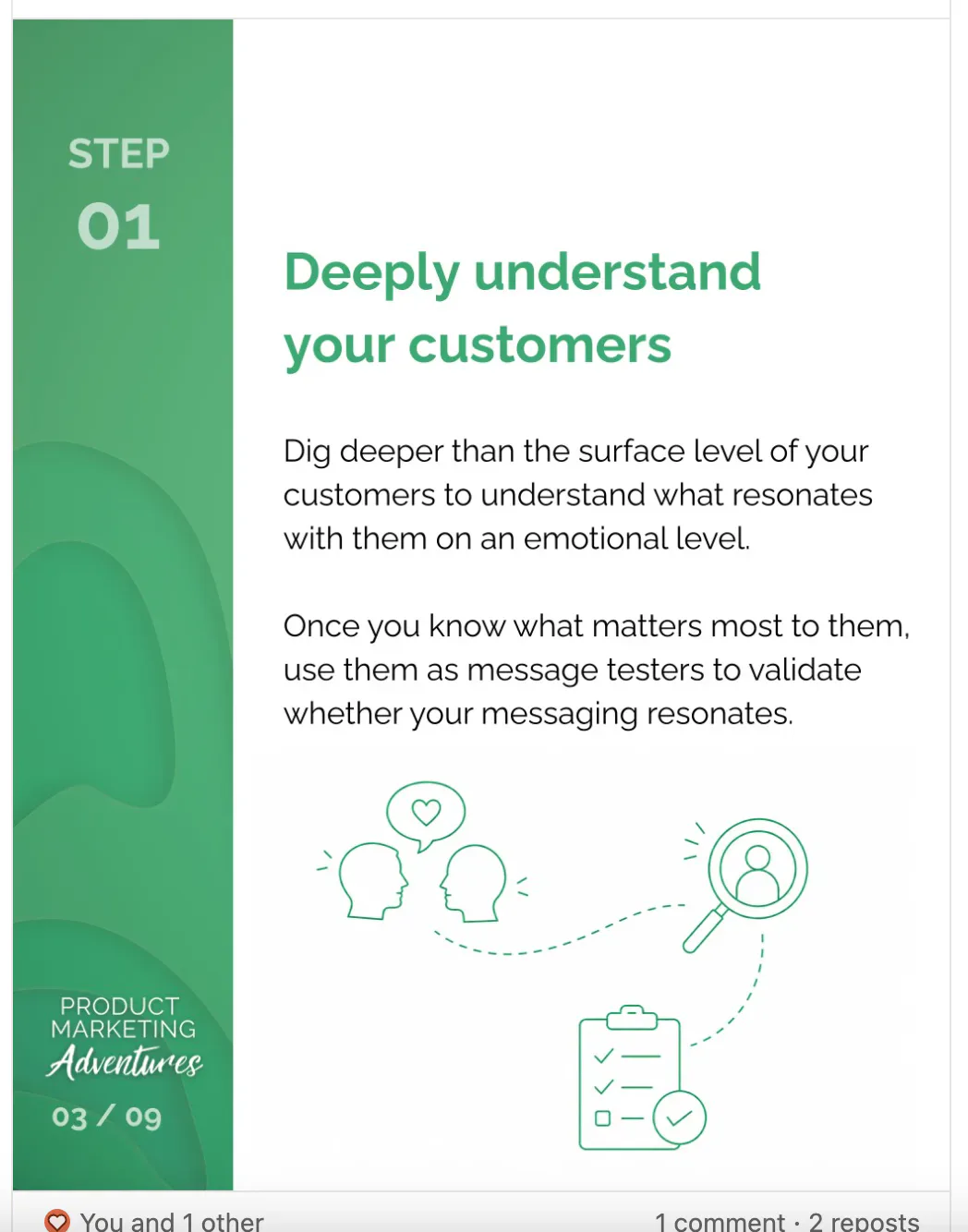 Pushpay carousel slide explaining the first playbook step