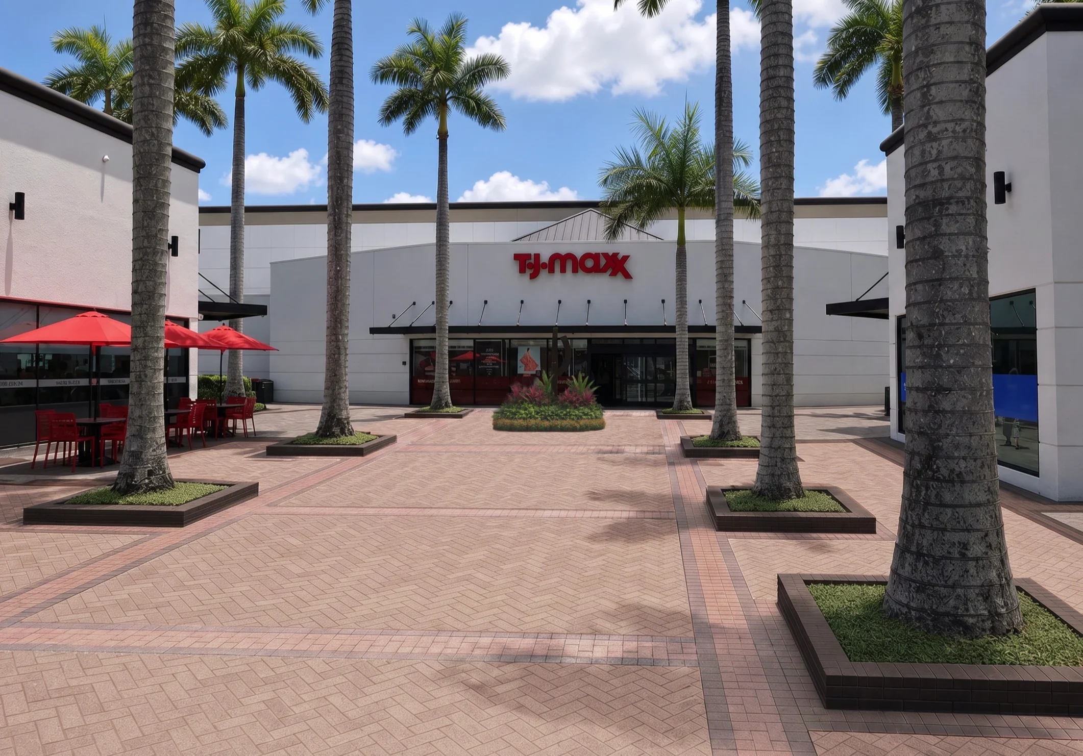Somerset Shoppes courtyard renovation rendering