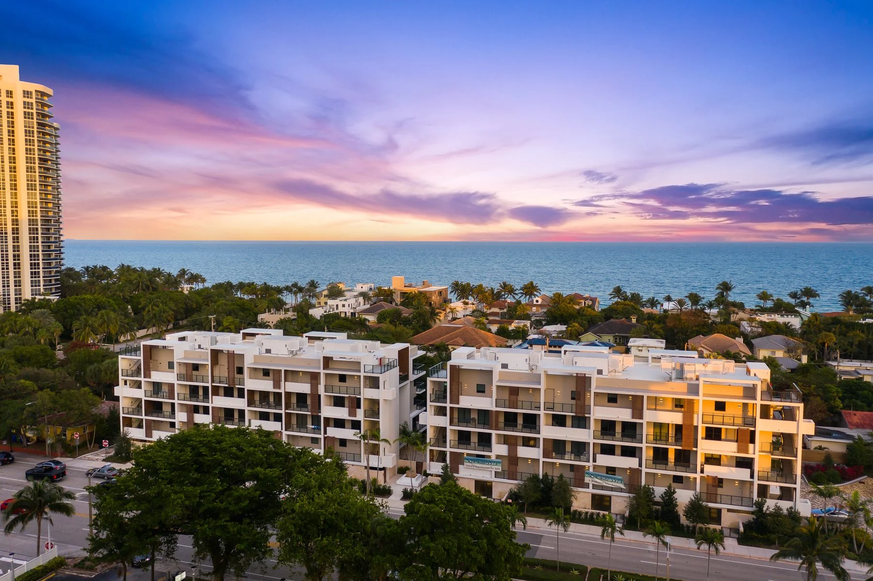 Aerial view of 30 Thirty North Ocean near the Atlantic in Fort Lauderdale