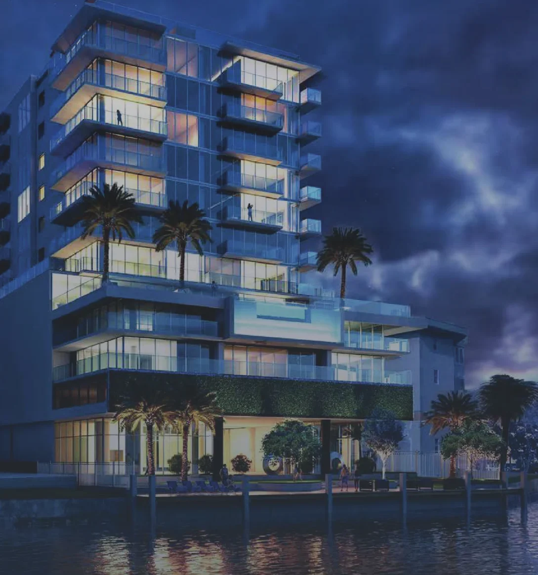 Architectural tower rendering for River808 on Fourth