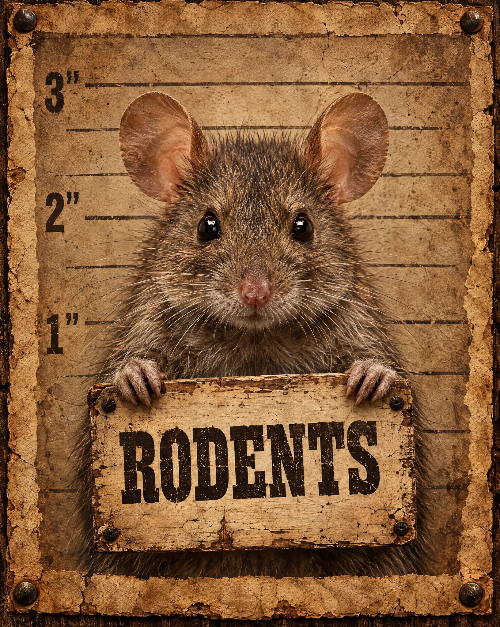 Decorative AI illustration for the rodents group, not an identification photo of this pest
