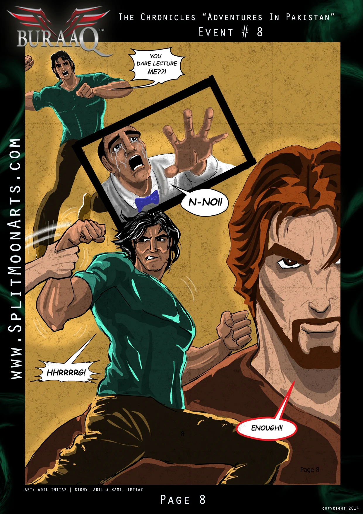 Adil Imtiaz's original illustration for Chronicle page 8