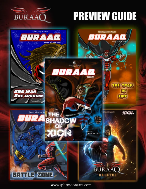 Official BURAAQ comic book preview artwork