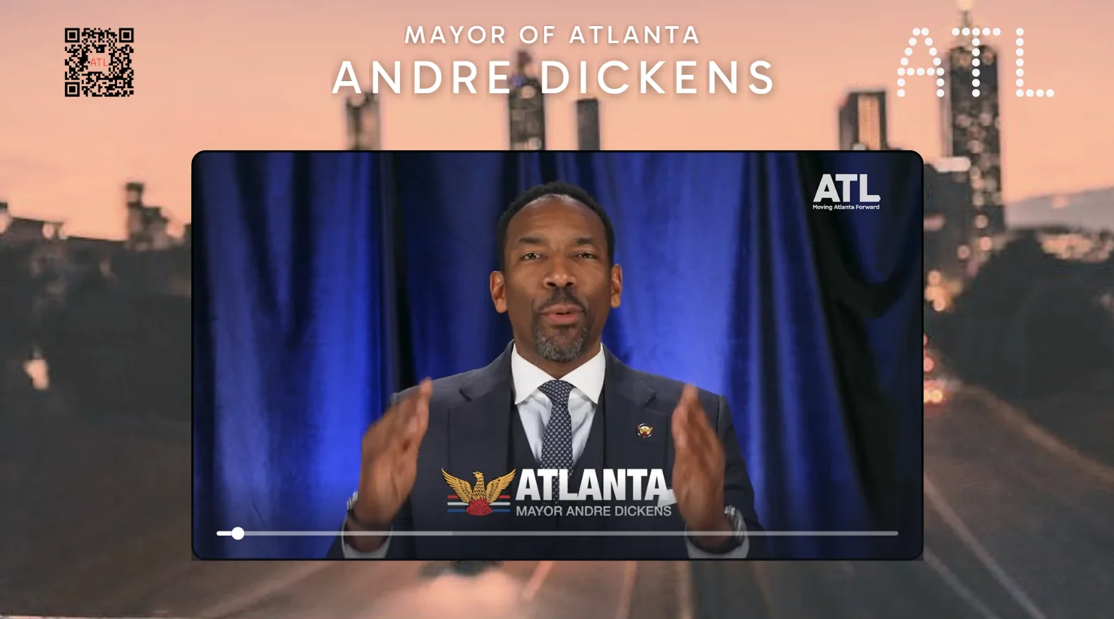 City of Atlanta State of Tech presentation featuring Mayor Andre Dickens