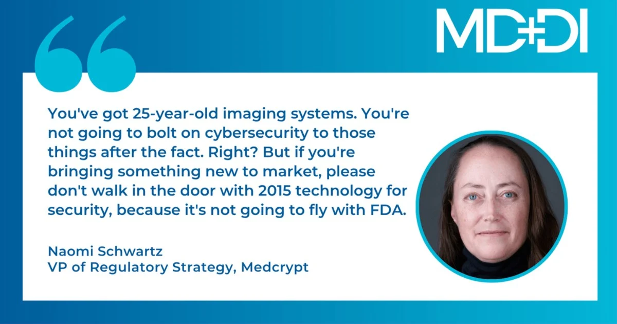 Thumbnail for MD+DI Let's Talk Medtech: Naomi Schwartz on Why Hackers Are Targeting Medtech