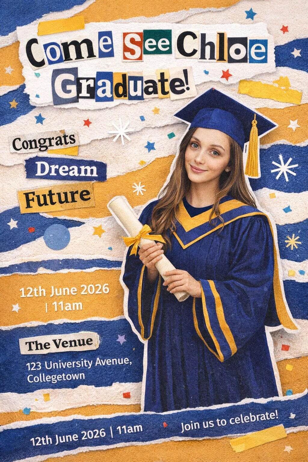 Cutout Collage Graduation
