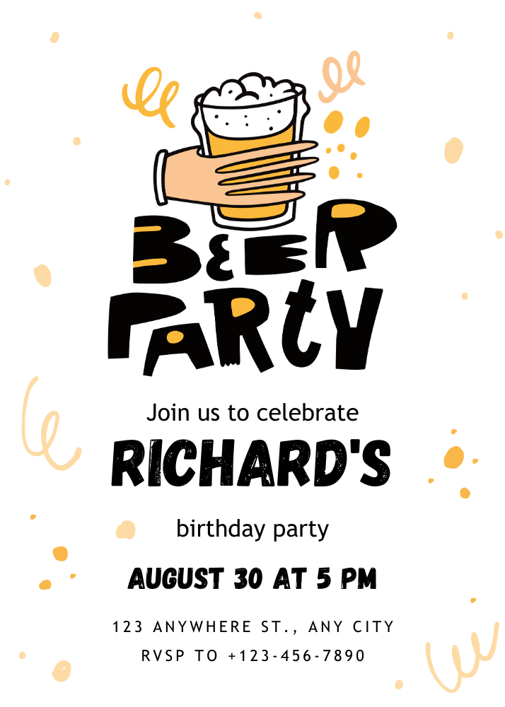 birthday invitation