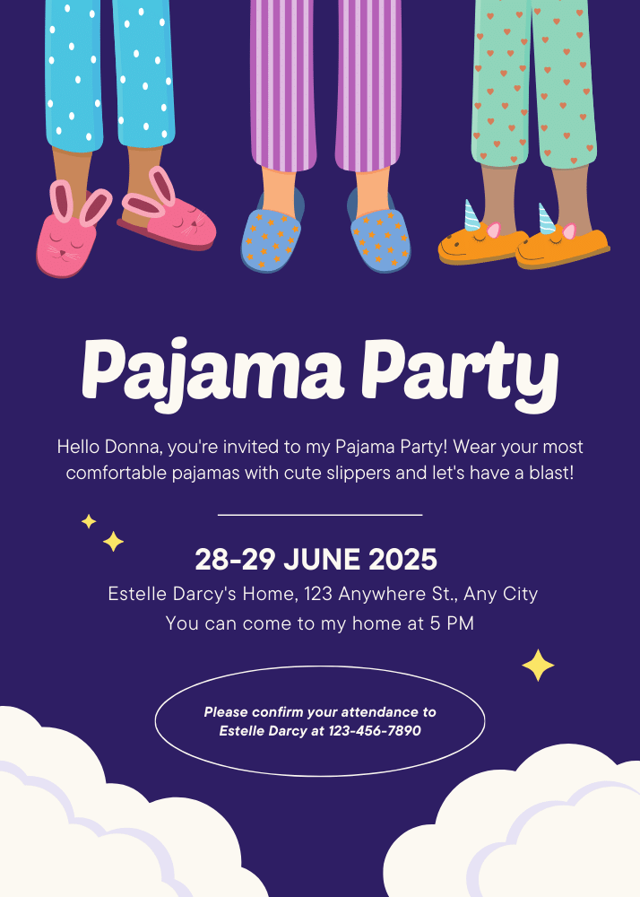 Animated CreatEcards invitation design