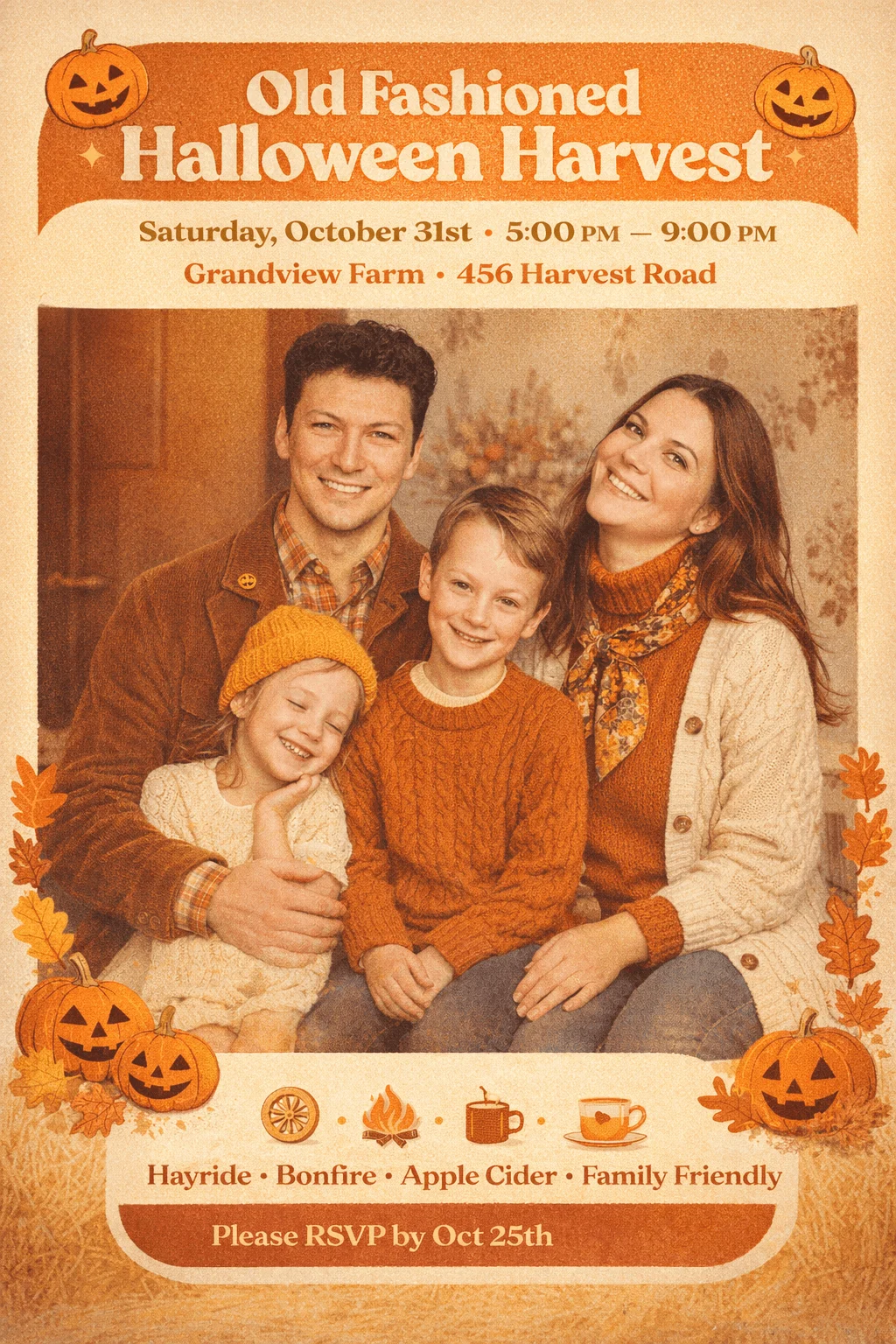 Retro Pumpkin Patch