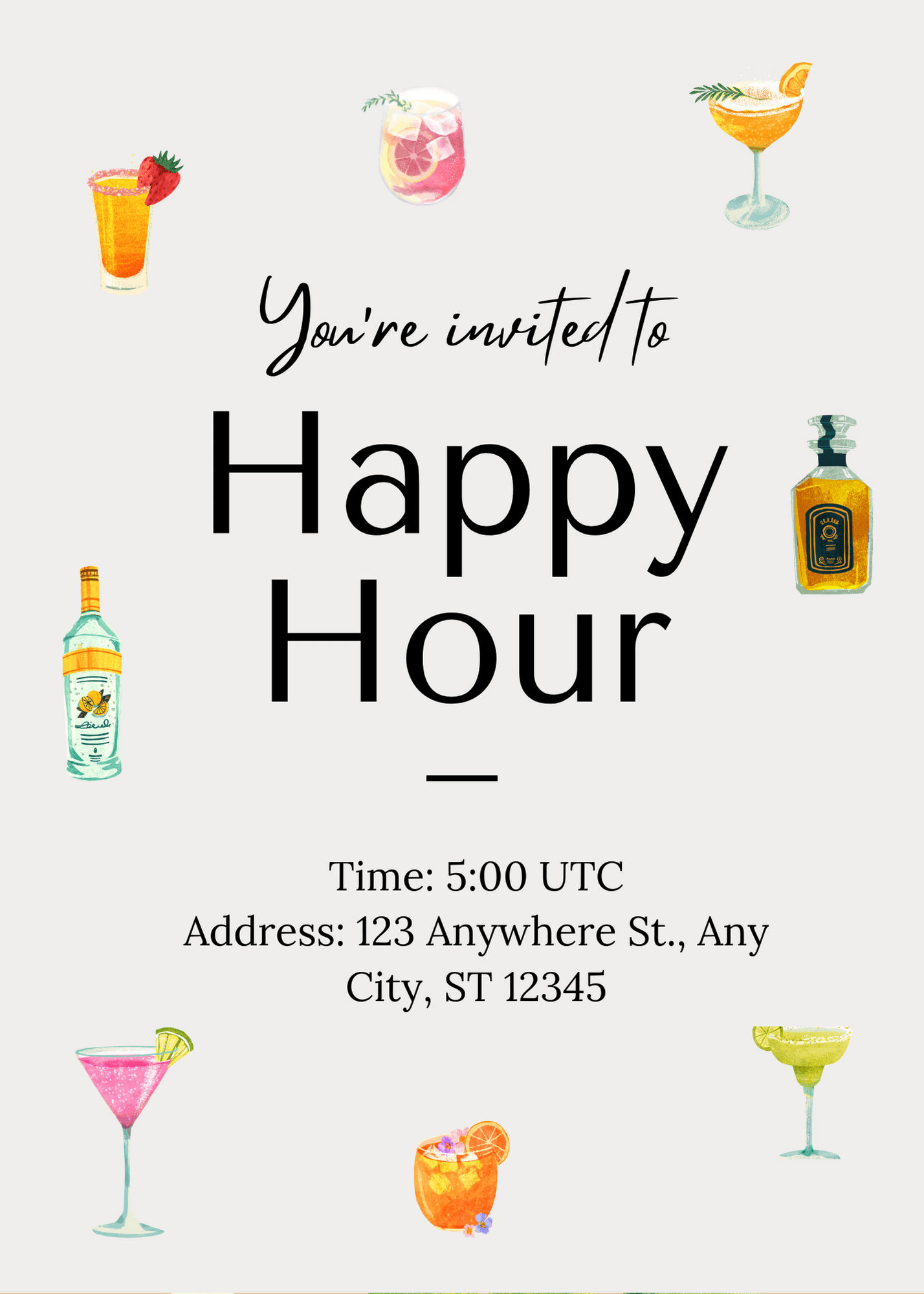 happy hour invitation