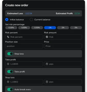 FX Replay multi-chart order controls