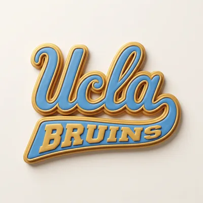 Clay-styled UCLA Bruins logo