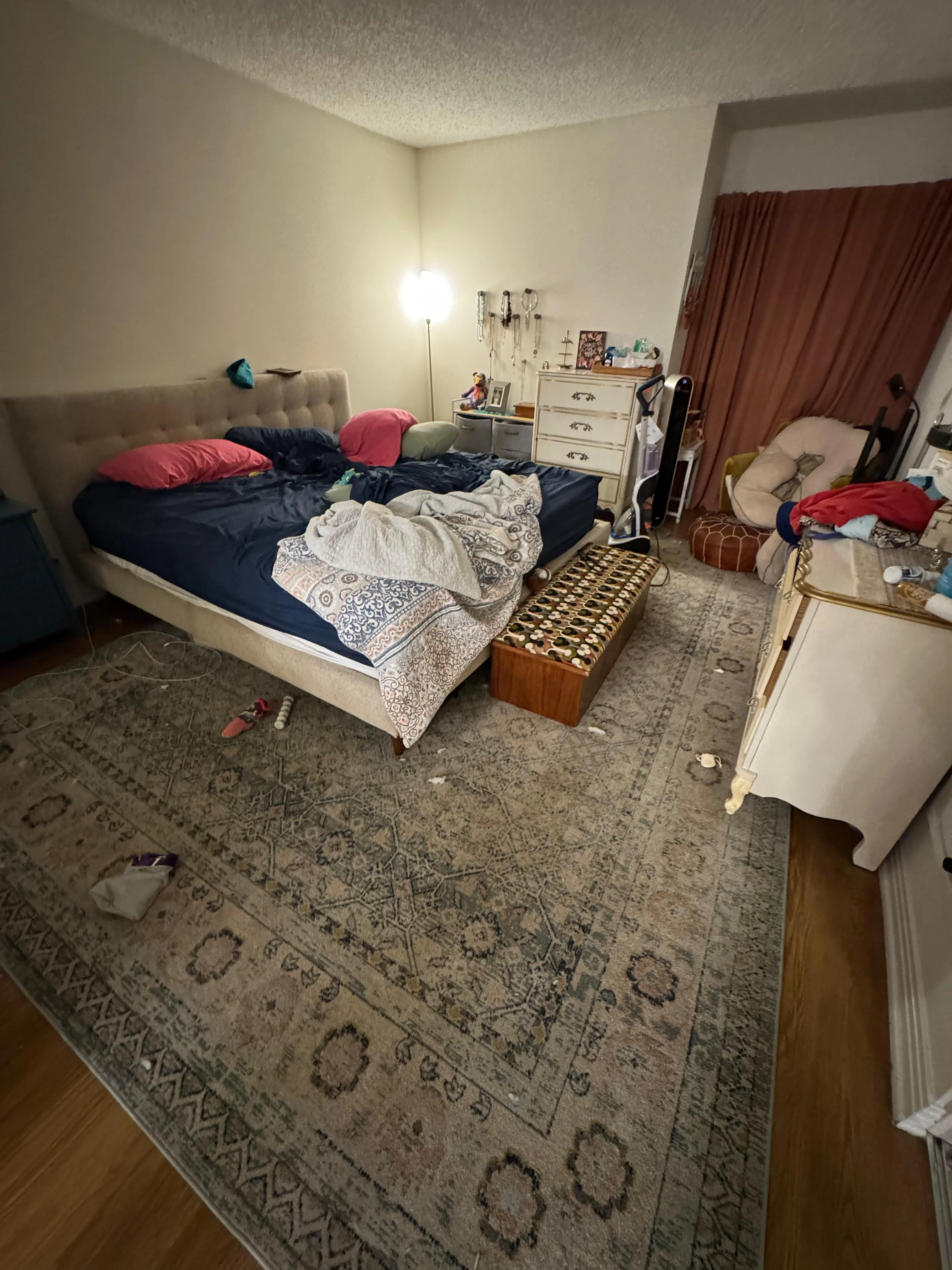 Image of bedroom before cleaning