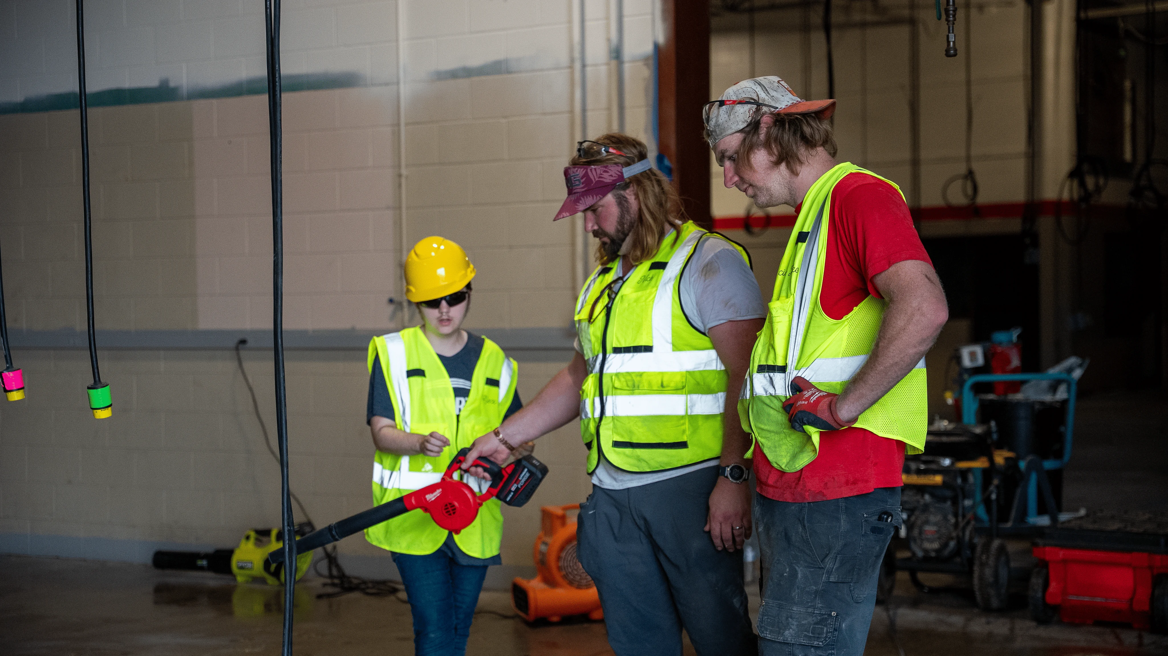 ATR Floors crew working together on a commercial flooring project