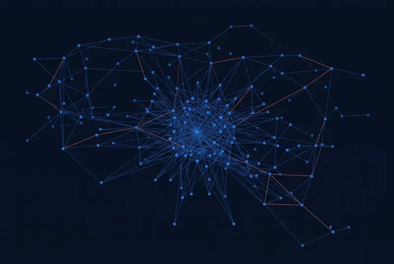 Sparse active network reachability graph