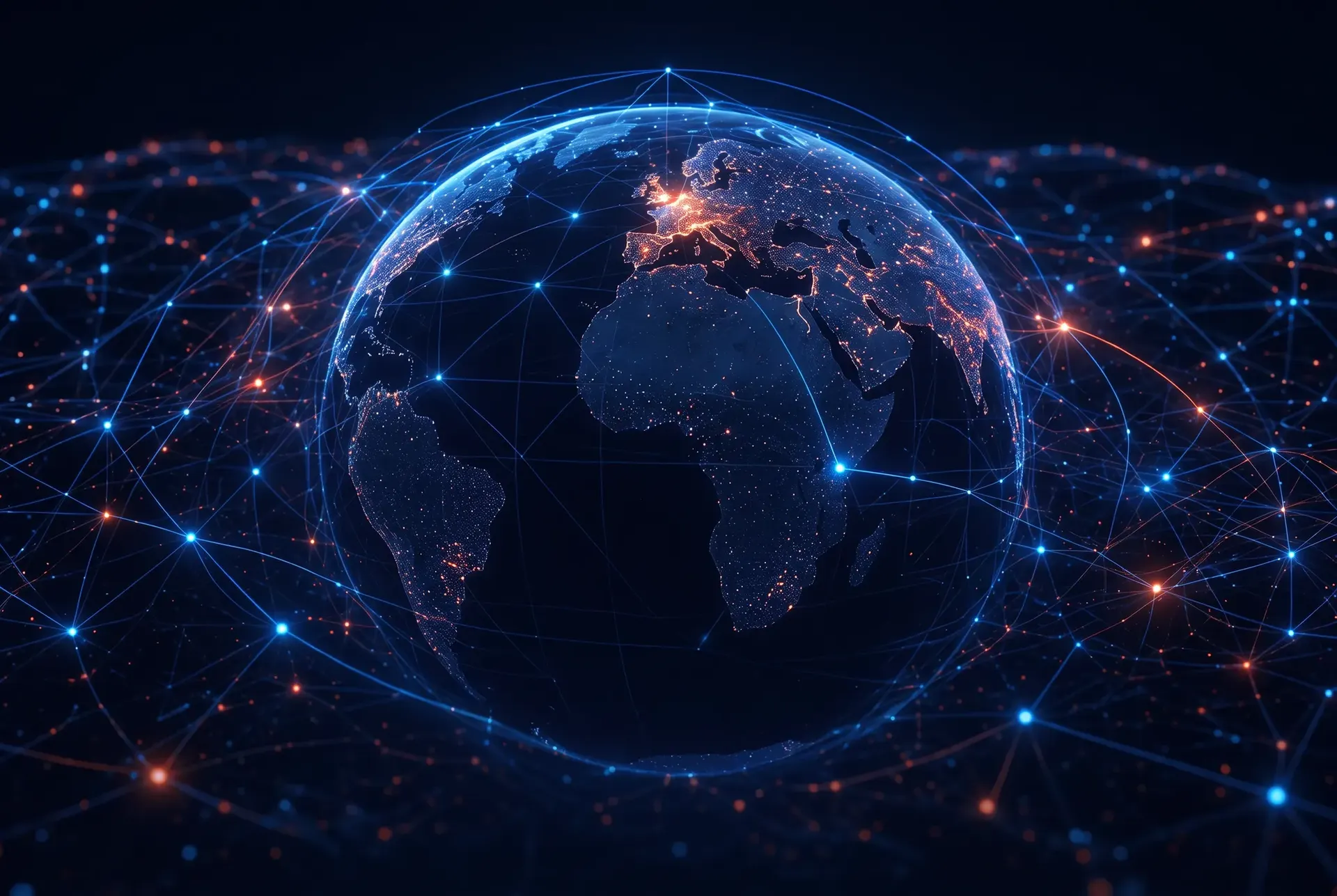 Global Internet transit paths with highlighted risk concentrations