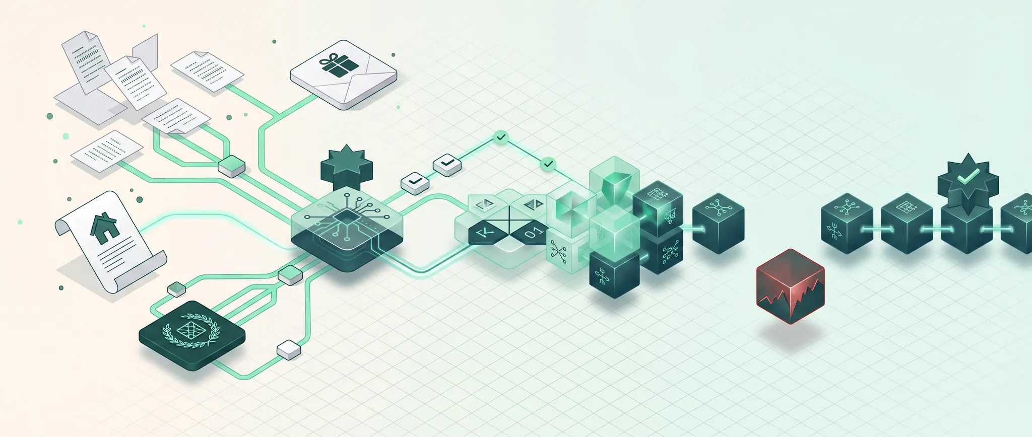 Traceable verification path connecting evidence to checked outcomes