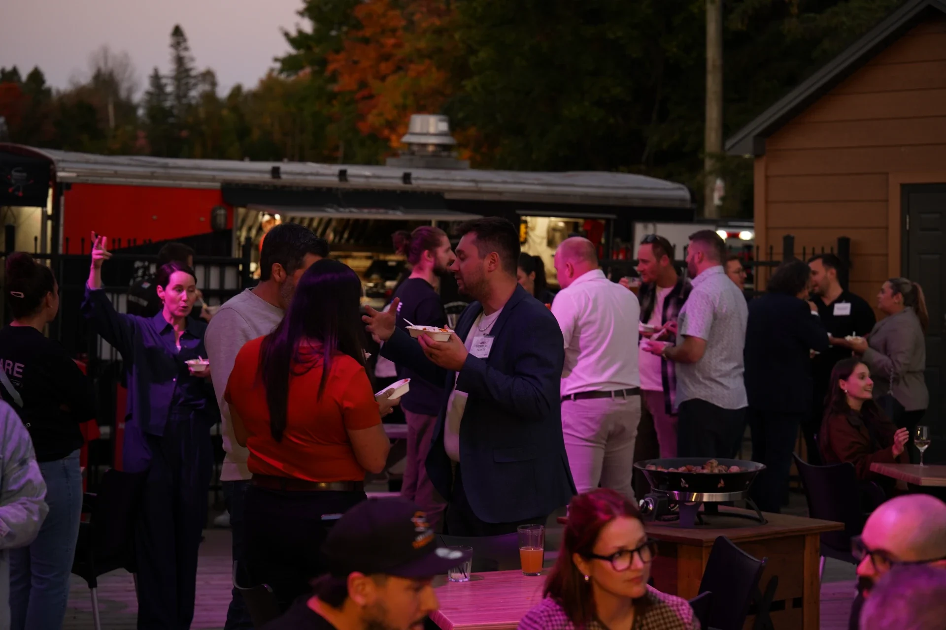 Evening networking at a Sengo event