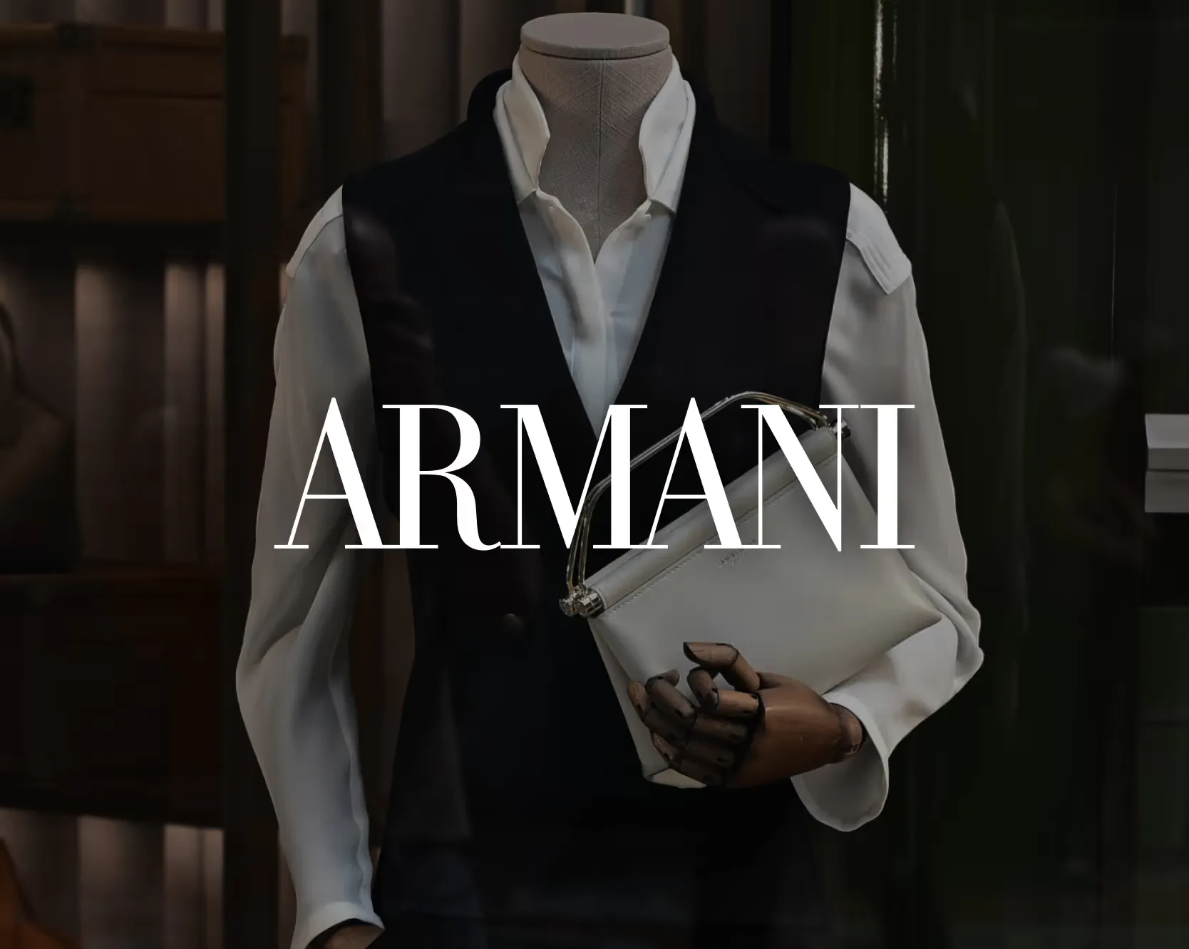 Giorgio Armani customer story image with the Armani wordmark
