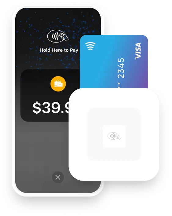 Payment image with card reader