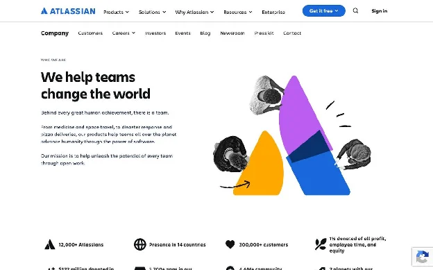 Atlassian company page