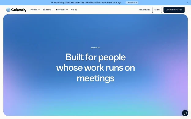 Calendly About page