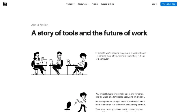 Notion About Us page