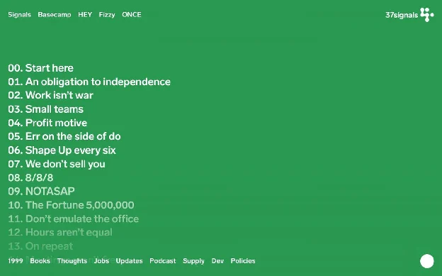 37signals homepage