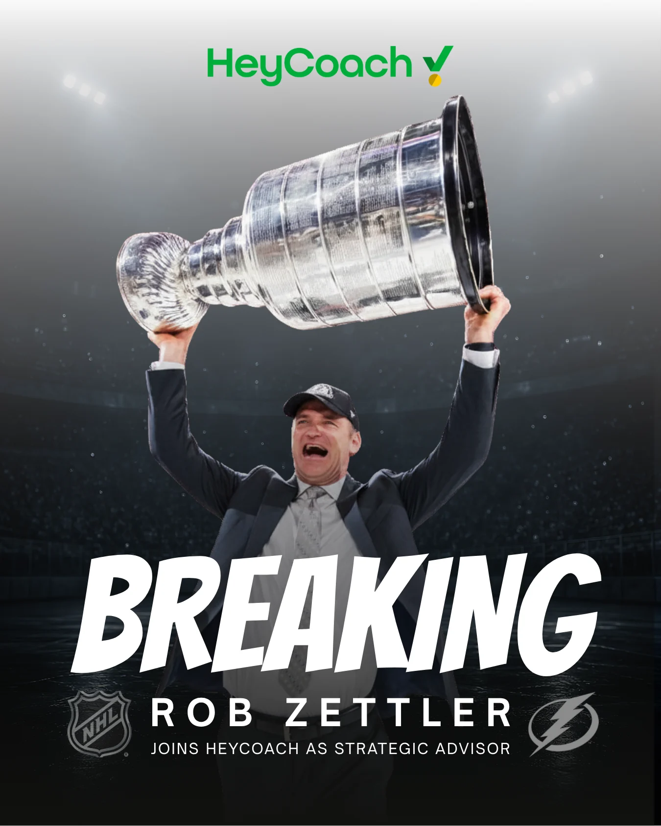 Rob Zettler holding the Stanley Cup