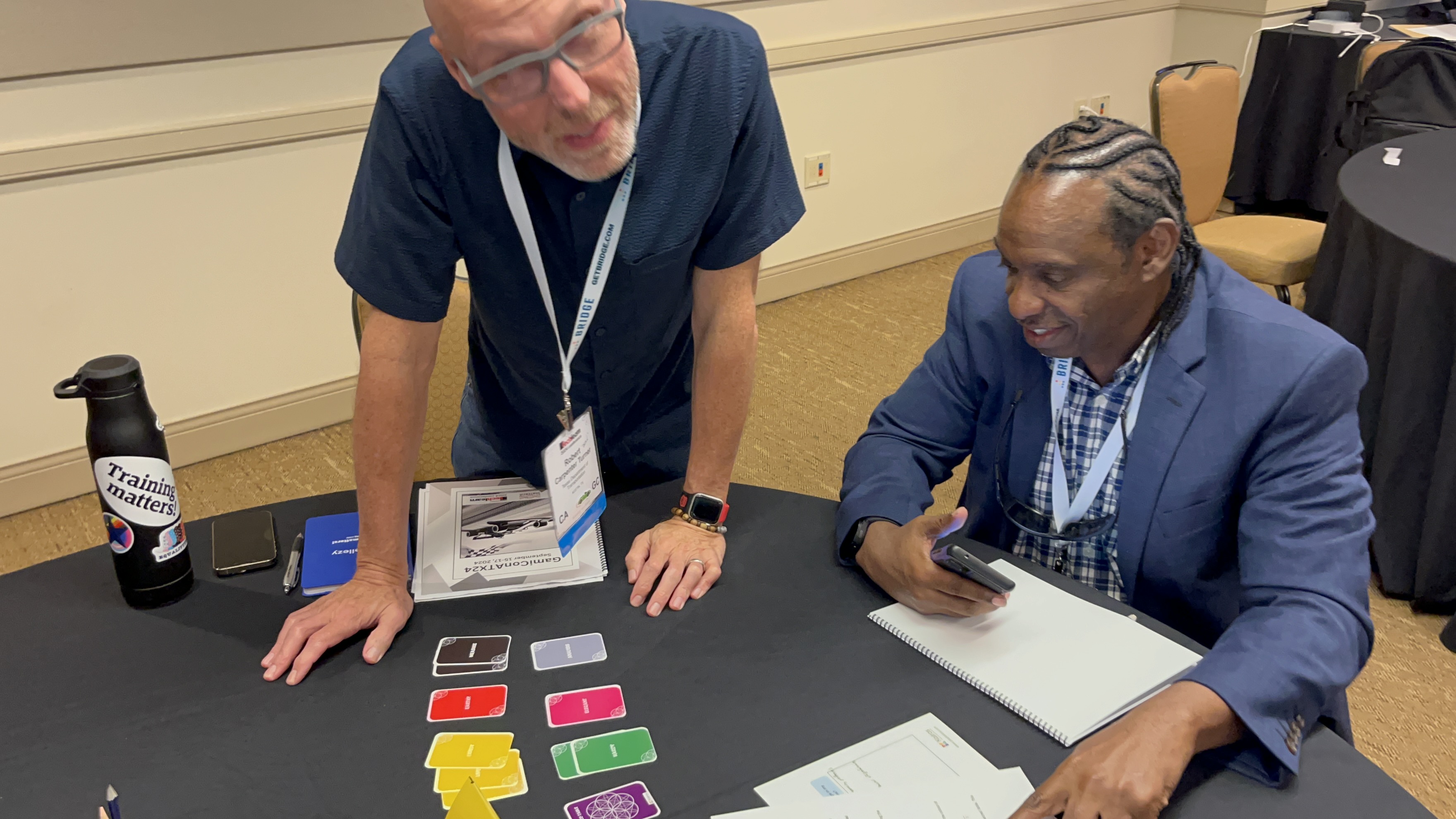 Participants turning workshop insights into action