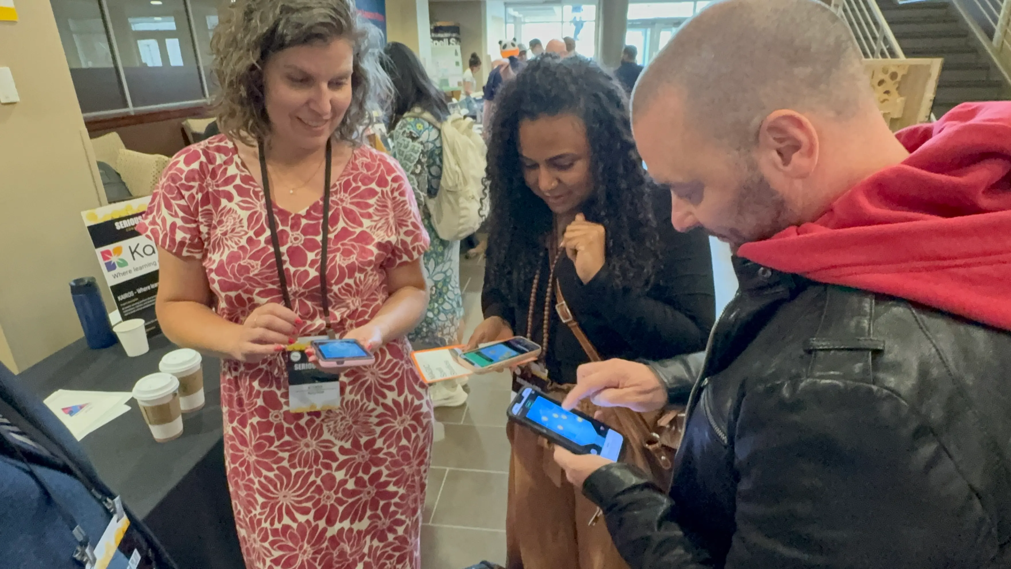 Participants playing Ricochet together at an international event