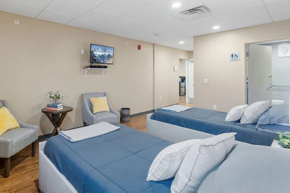 A residential room at SOBA New Jersey