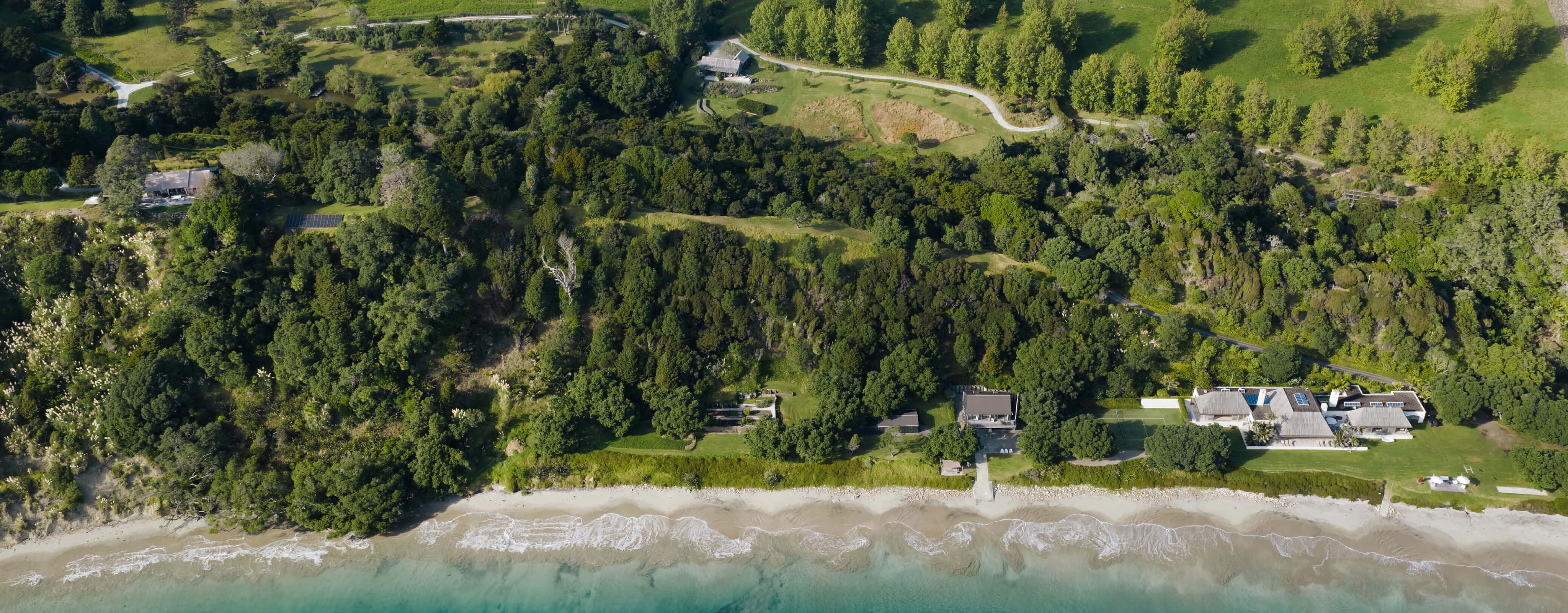 Aerial panorama of the established Andersons Cove estate