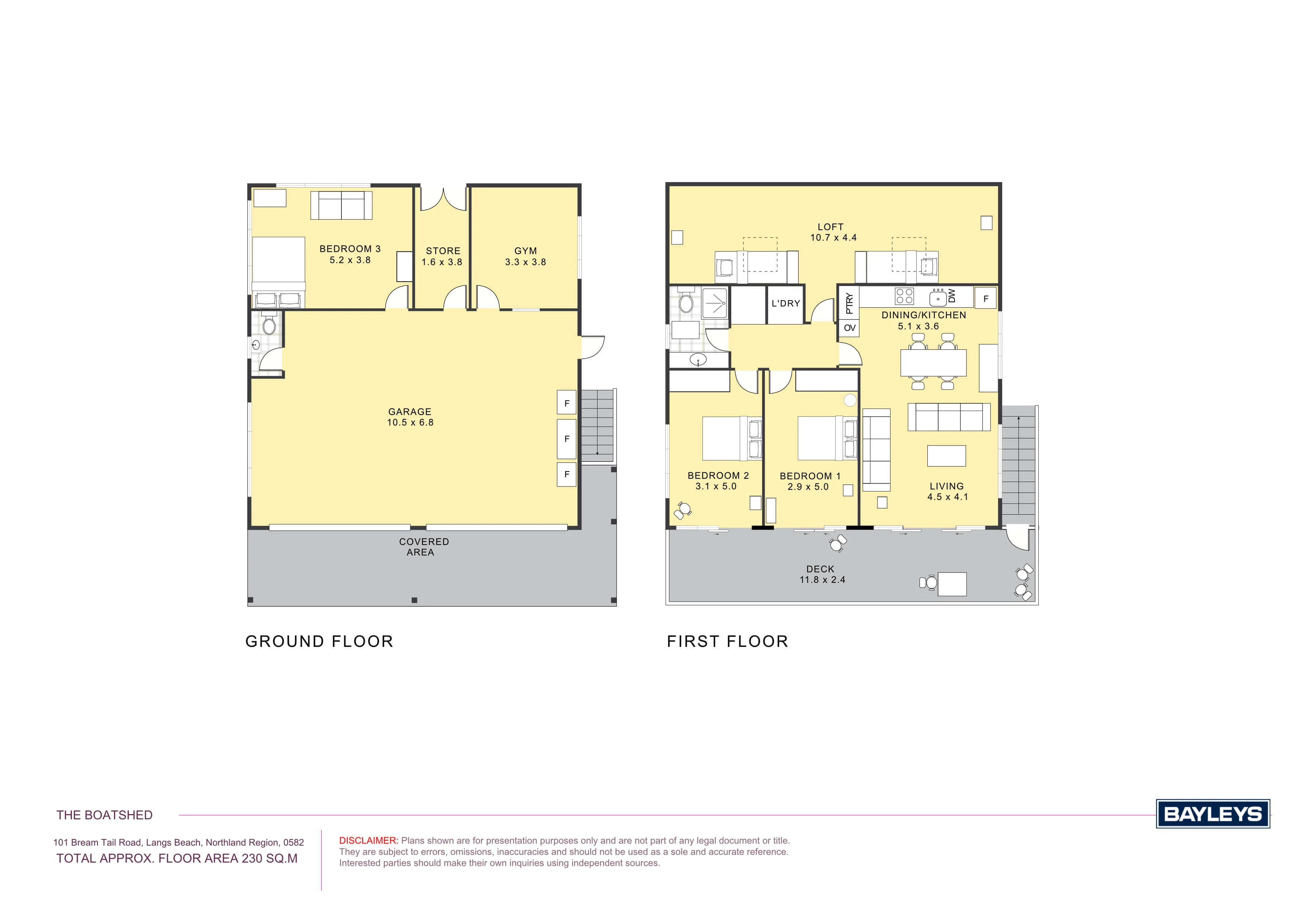 The Boatshed floorplan