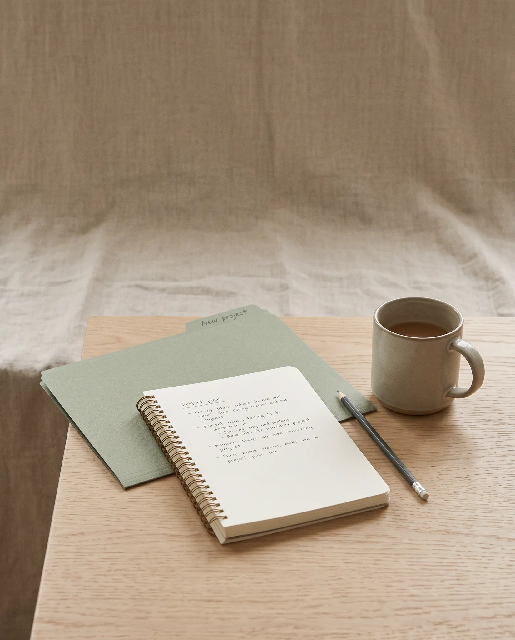 A notebook and folder for a new chapter