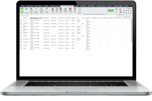 Ordorite inventory visibility across retail locations