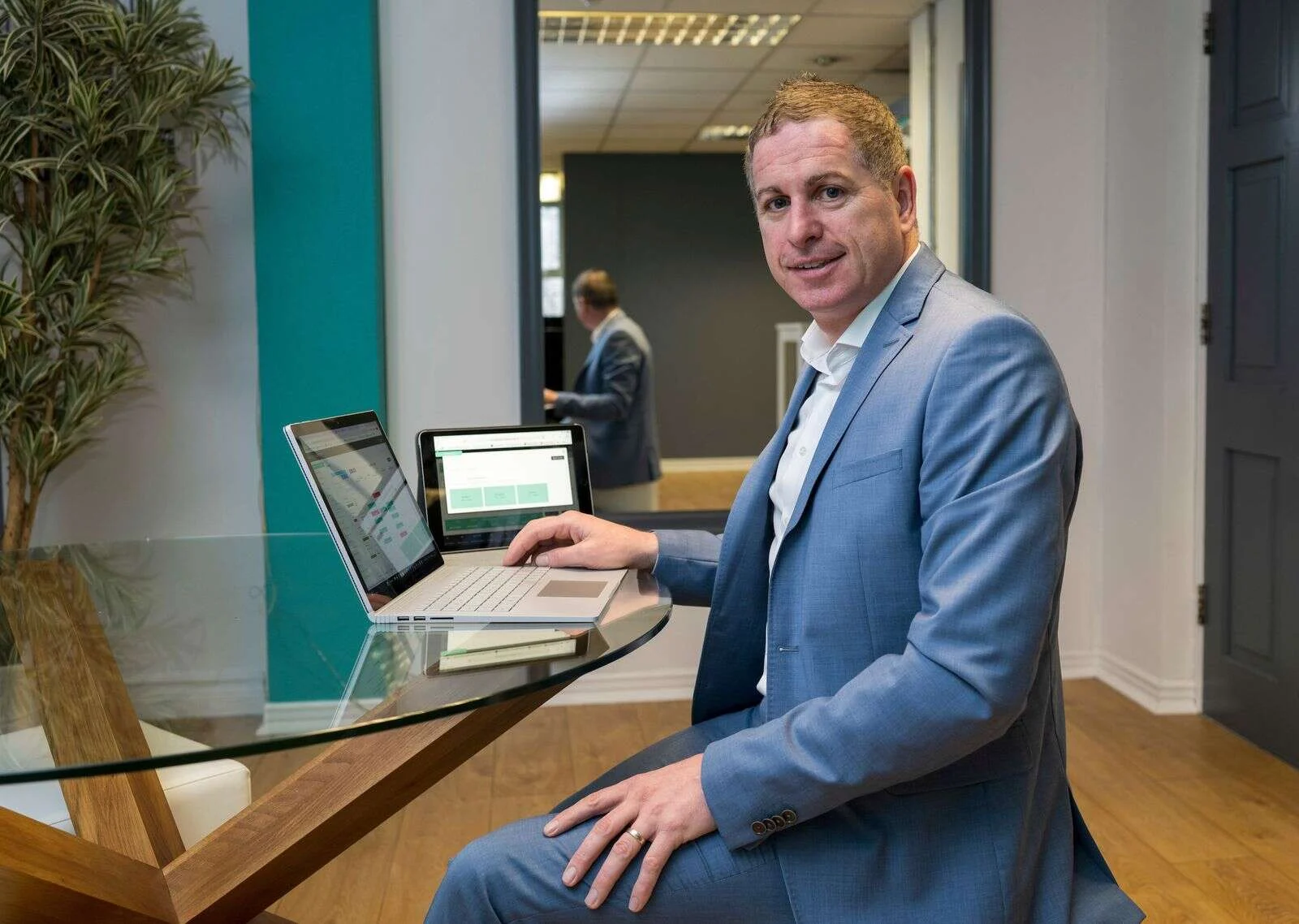 Stephen Connolly, Founder and CEO, at the Ordorite office