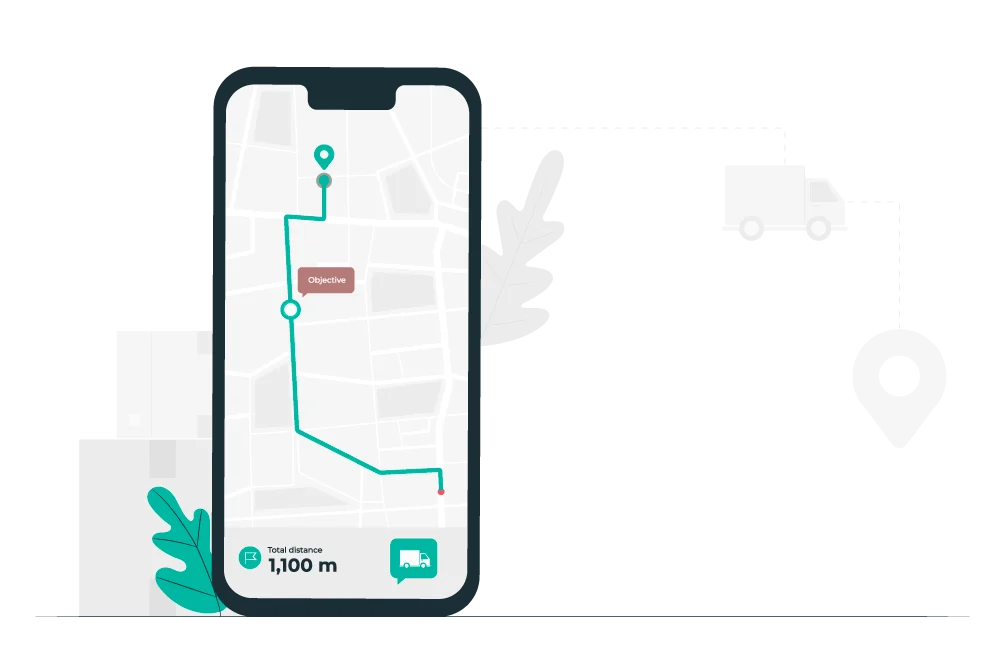 Ordorite delivery scheduler by vehicle with capacity, route planner and fulfilment progress beside a delivery van