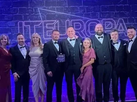 The Ordorite team on stage at the IT Europa awards