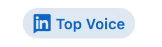 Distintivo LinkedIn Top Voice de Rafael Tamames