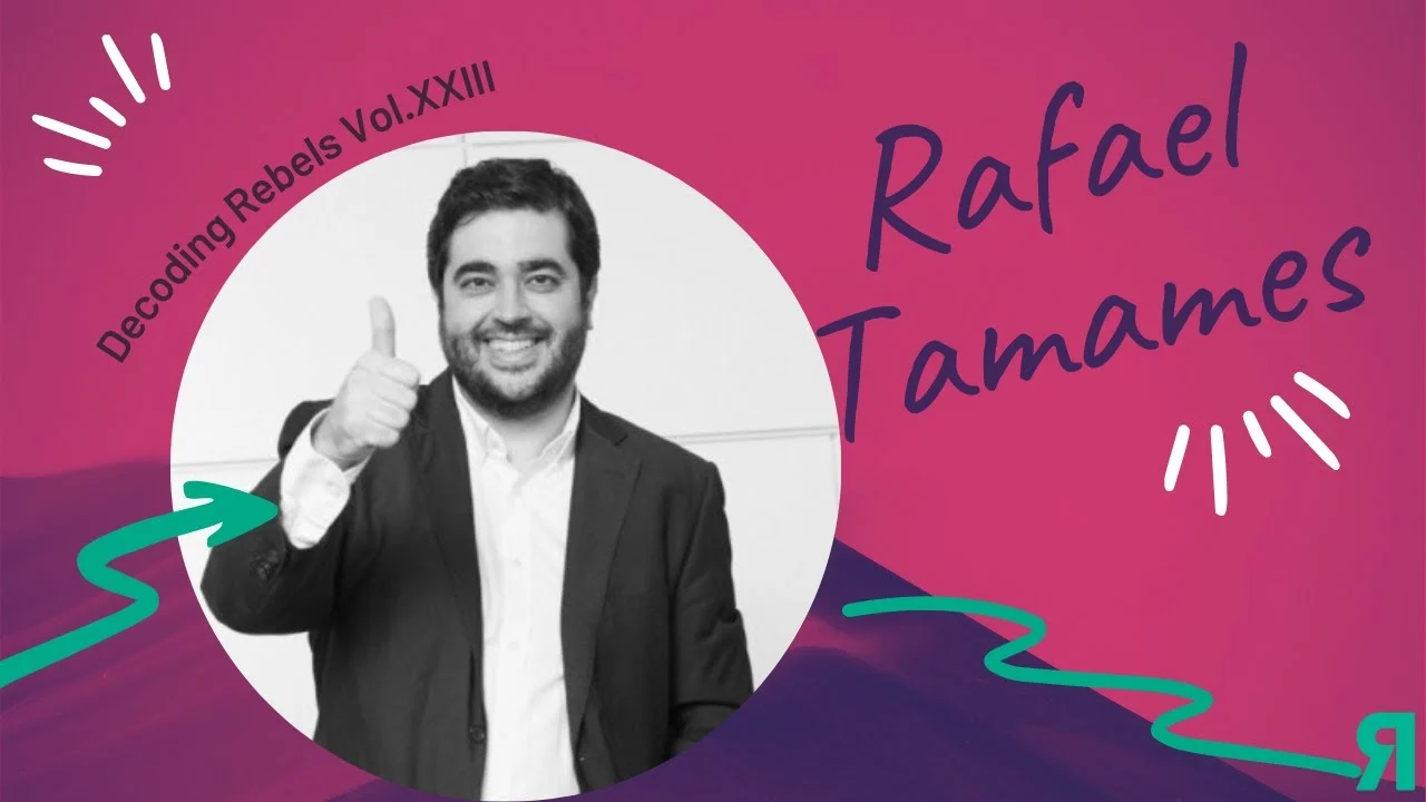Miniatura de Decoding Rebels Vol. XXIII con un retrato de Rafael Tamames