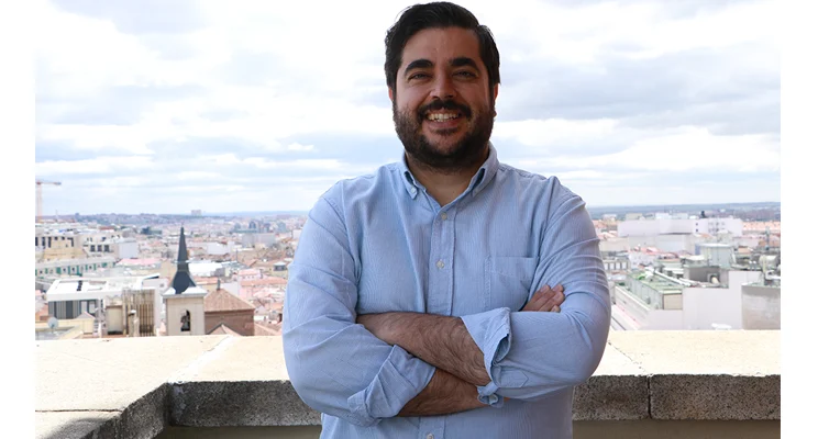 Retrato de Rafael Tamames en la entrevista de GT Linkers