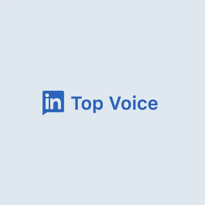 Distintivo LinkedIn Top Voice de Rafael Tamames